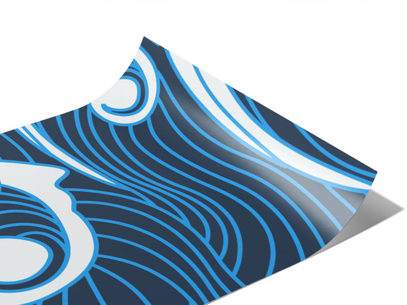 Eastern Waves Water Vinyl Wraps~Rwraps Series 914 Digitally Printed Vinyl Wrap~0