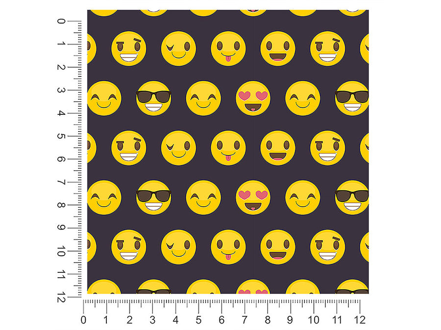 easy going emoji 1ft x 1ft Craft Sheets