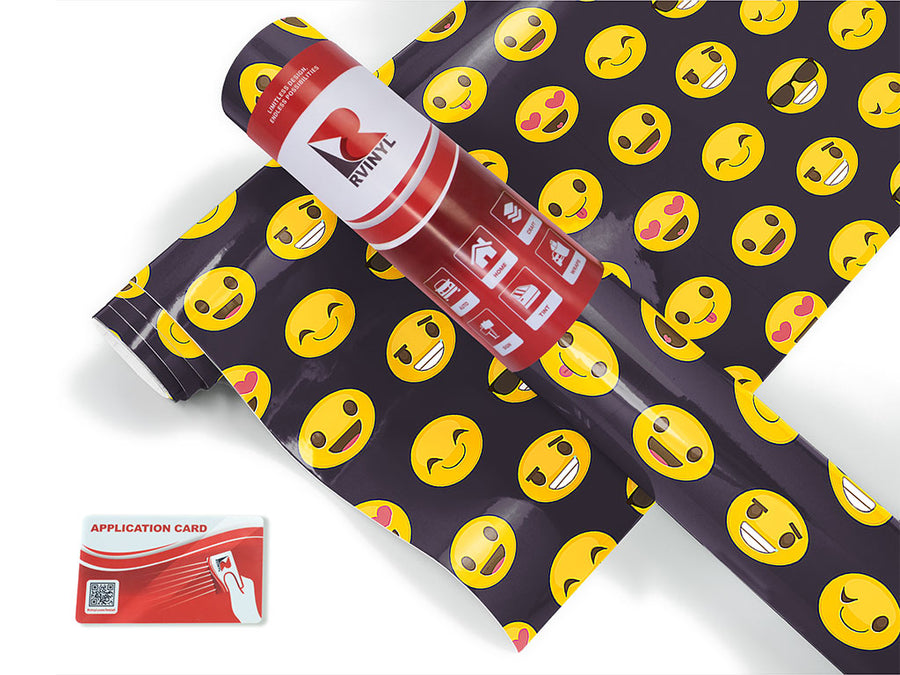 easy going emoji Craft Vinyl Roll