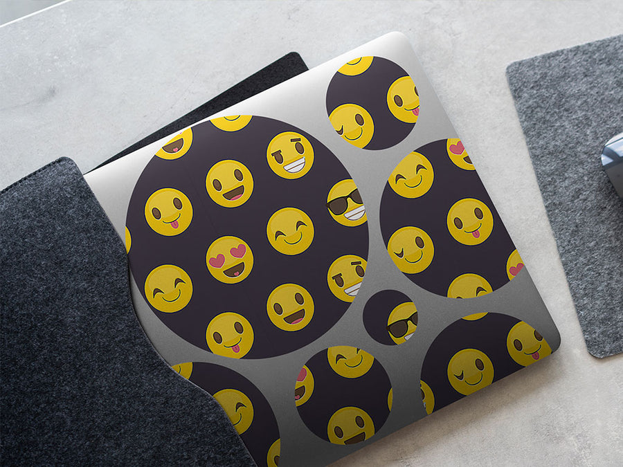 easy going emoji DIY Laptop Stickers