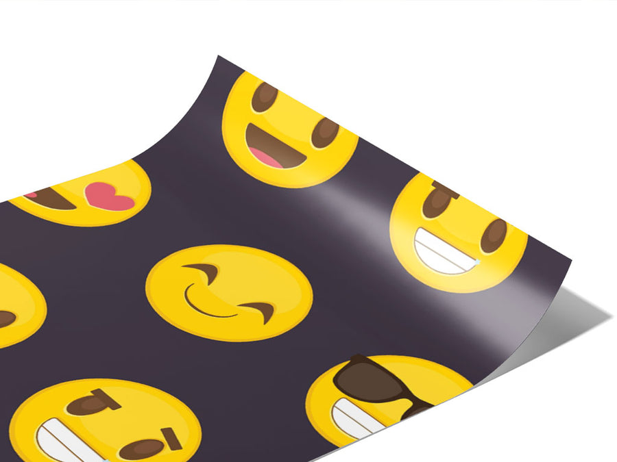 Easy Going Emoji Vinyl Wraps~Rwraps Series 914 Digitally Printed Vinyl Wrap~0