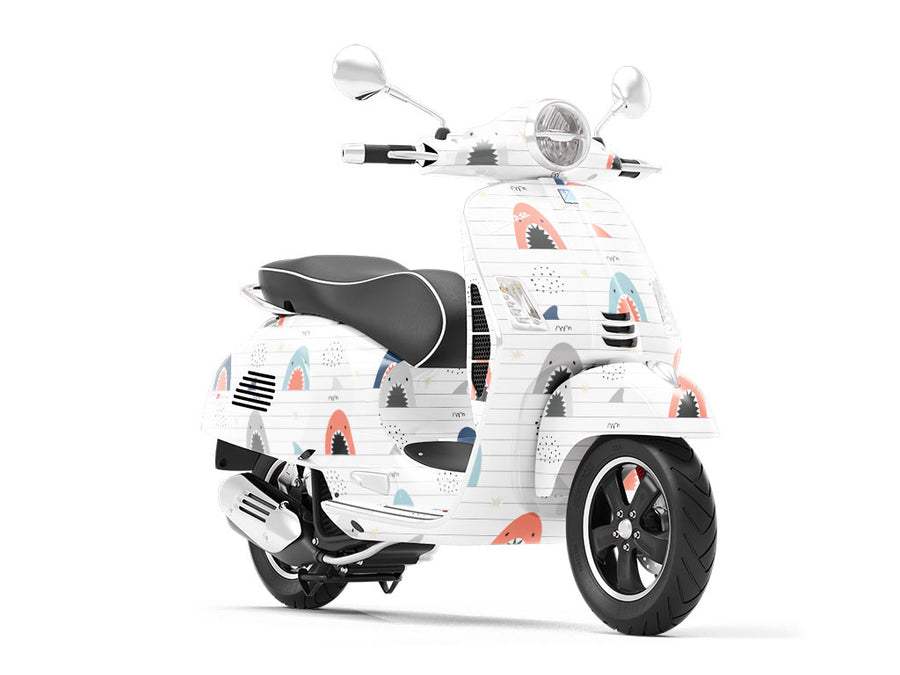 Eaten Homework Marine Life Vespa Scooter Wrap Film