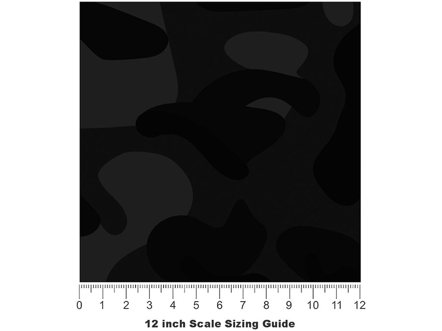 Ebony ERDL Camouflage Vinyl Film Pattern Size 12 inch Scale~Rwraps Ebony ERDL Camouflage Sizing Chart~3