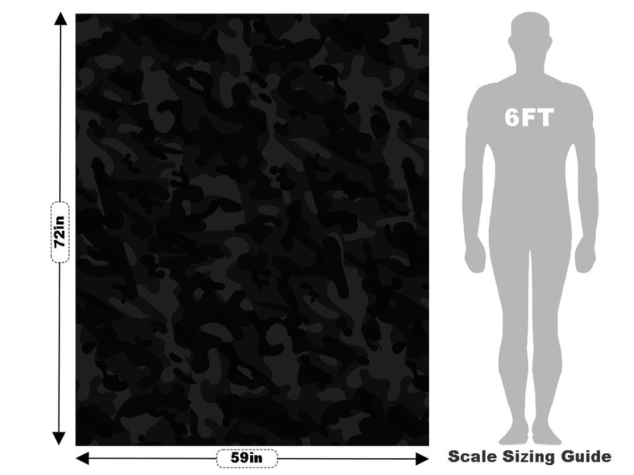 Ebony ERDL Camouflage Vehicle Wrap Scale~Rwraps Series 914 Ebony ERDL Camouflage Measurements~2