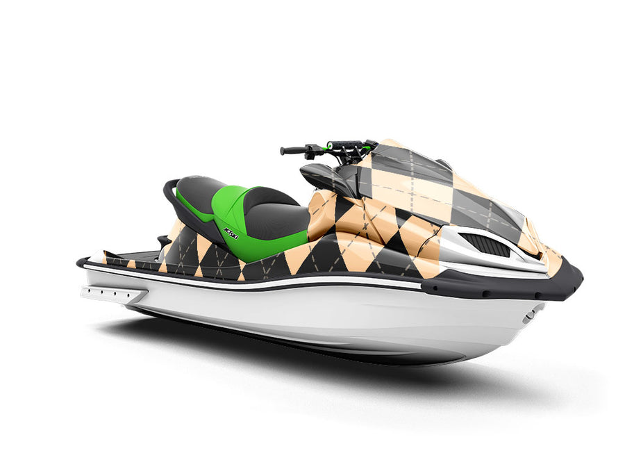 Eggnog Argyle Jet Ski Vinyl Customized Wrap
