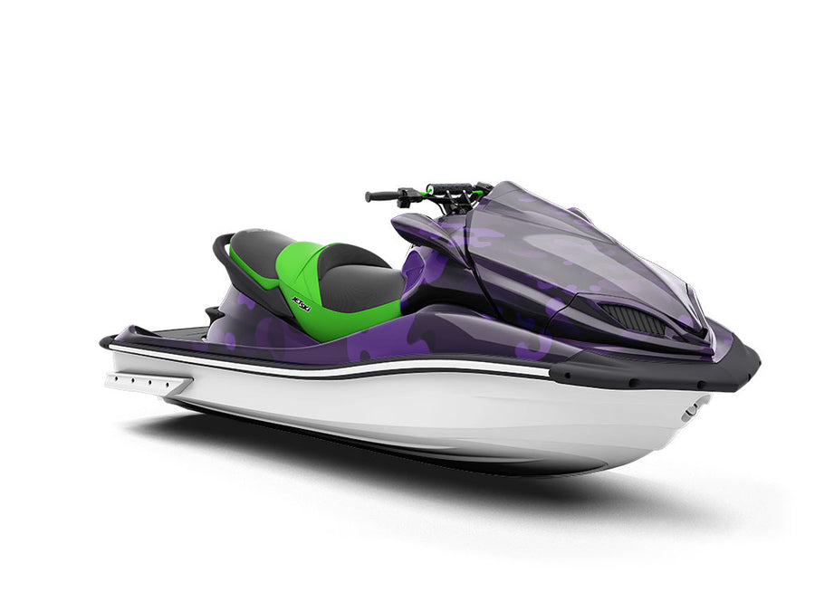 Eggplant Flecktarn Camouflage Jet Ski Vinyl Customized Wrap