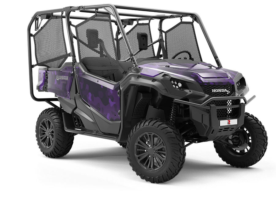 Eggplant Flecktarn Camouflage Utility Vehicle Vinyl Wrap