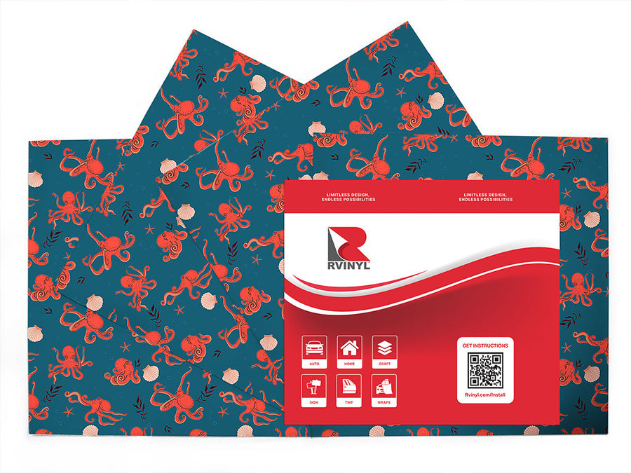 eight-armed shuffle salt water Craft Vinyl Sheet Pack