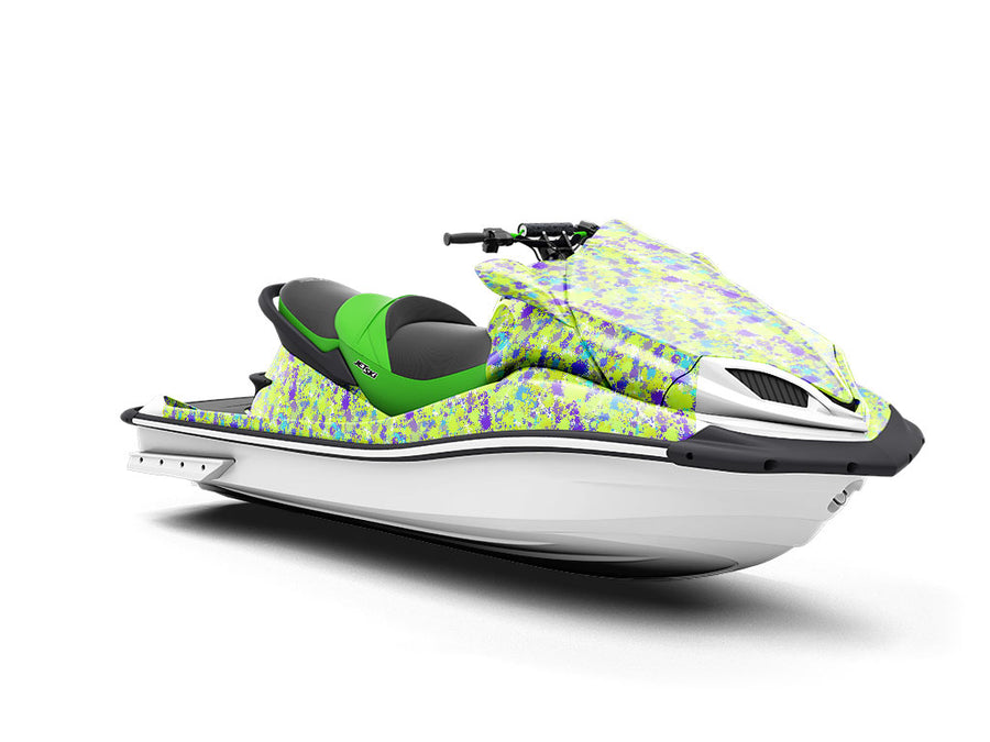 Electric Avenue Paint Splatter Jet Ski Vinyl Customized Wrap