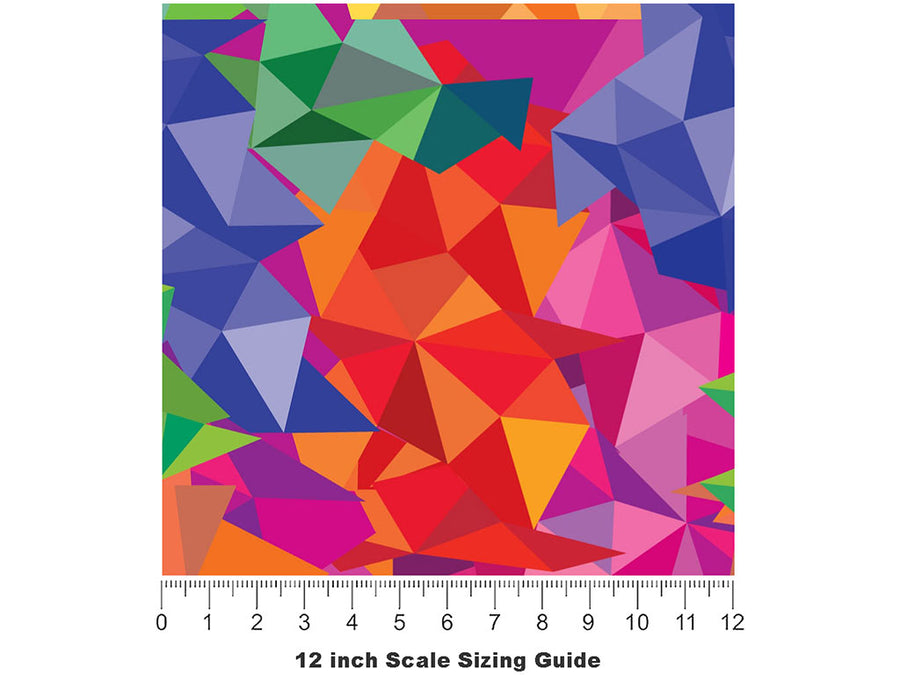 Electric Beast Abstract Vinyl Film Pattern Size 12 inch Scale~Rwraps Electric Beast Abstract Sizing Chart~2
