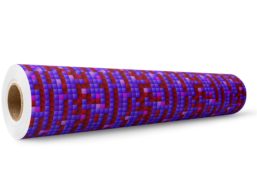 Electric Currents Mosaic Wrap Film Wholesale Roll~Rwraps Series 914 Digitally Printed Vinyl Roll~5