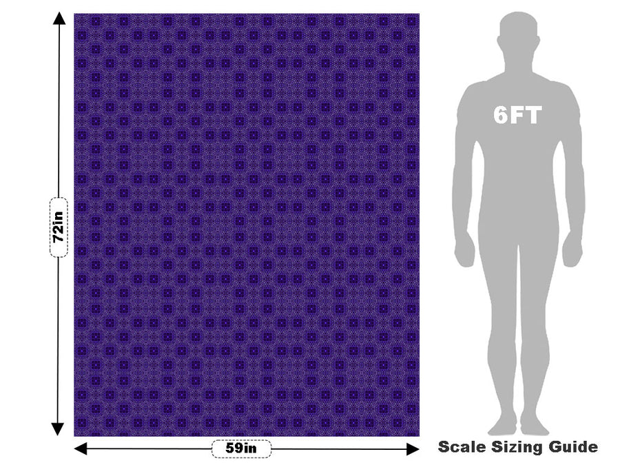 Electric Indigo Mosaic Vehicle Wrap Scale~Rwraps Series 914 Electric Indigo Mosaic Measurements~1