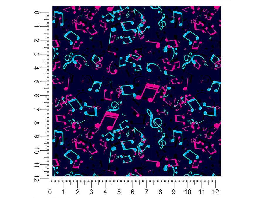 electric notes music 1ft x 1ft Craft Sheets