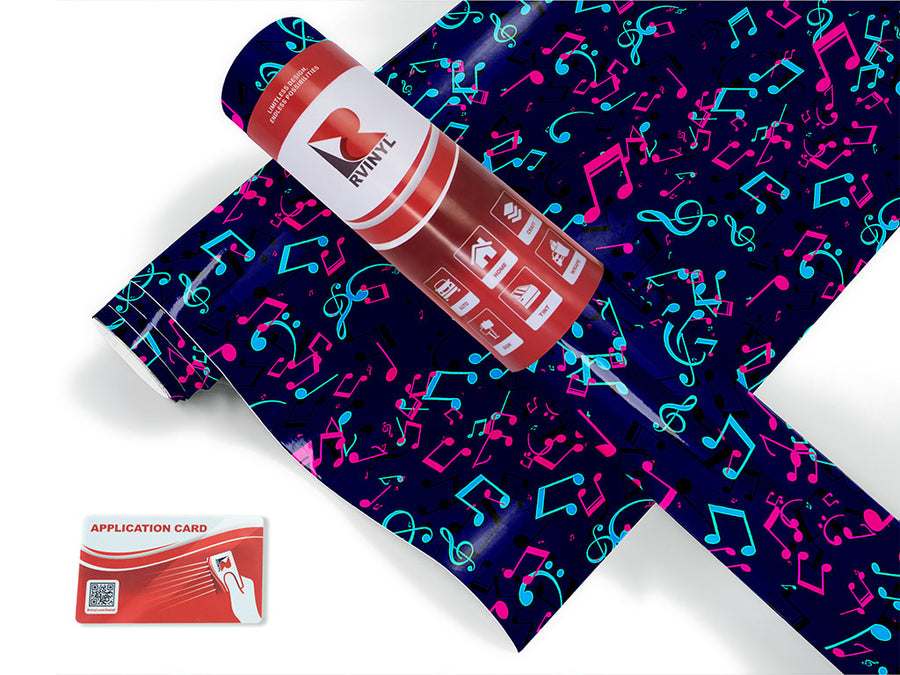 electric notes music Craft Vinyl Roll