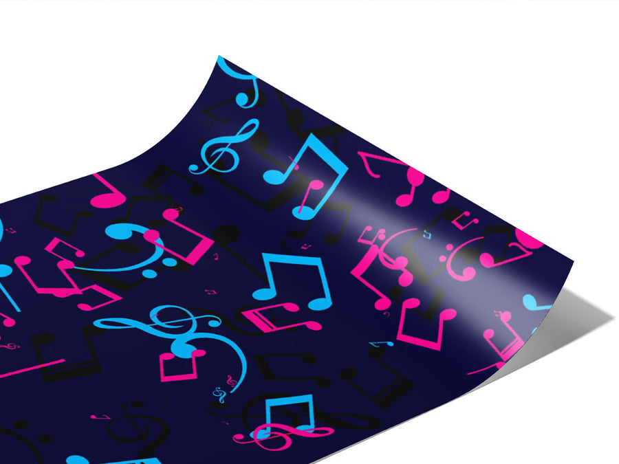 Electric Notes Music Vinyl Wraps~Rwraps Series 914 Digitally Printed Vinyl Wrap~0