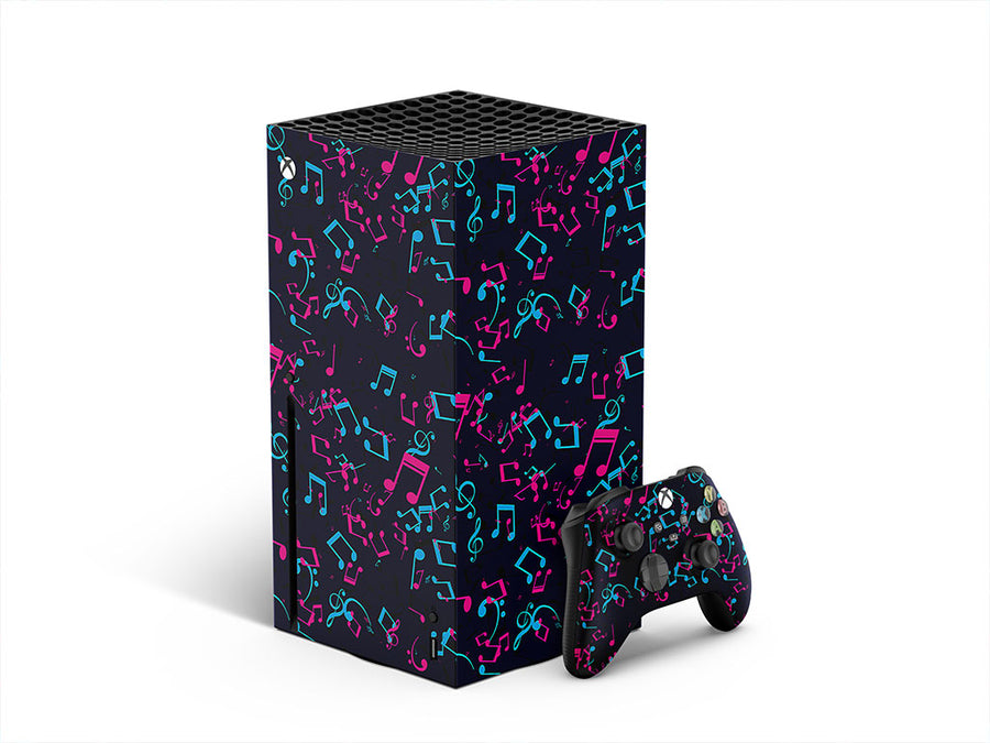 electric notes music XBOX DIY Decal