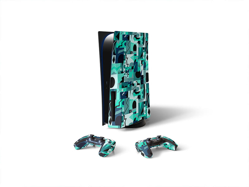 electrify me mosaic Sony PS5 DIY Skin