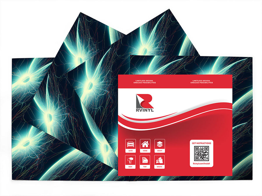 electron explosion science fiction Craft Vinyl Sheet Pack
