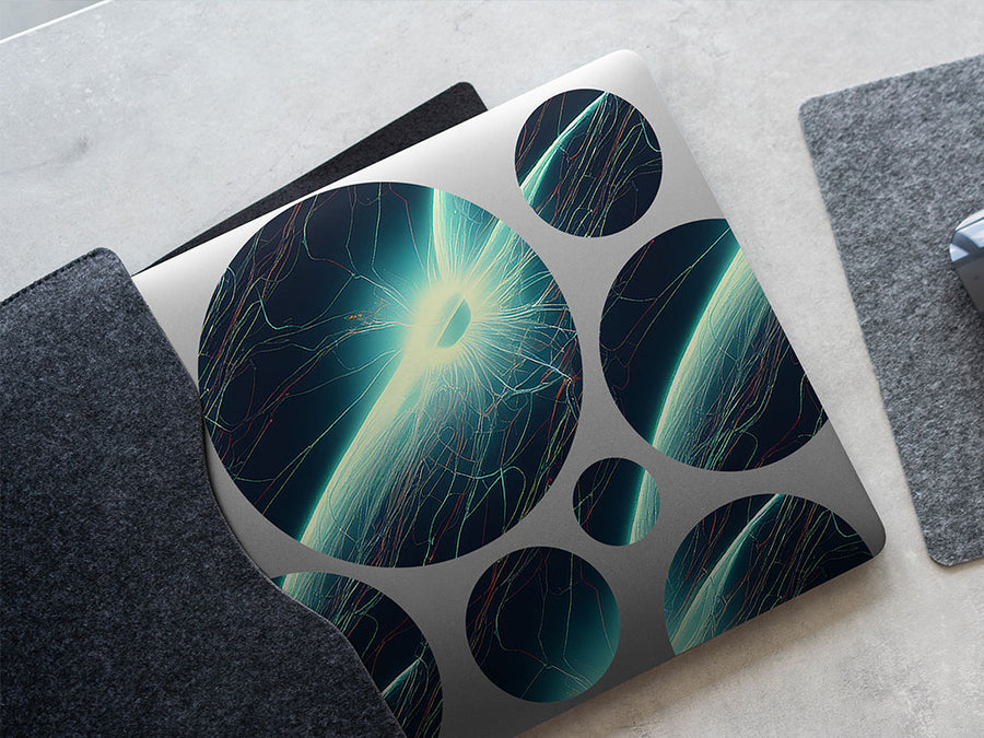 electron explosion science fiction DIY Laptop Stickers