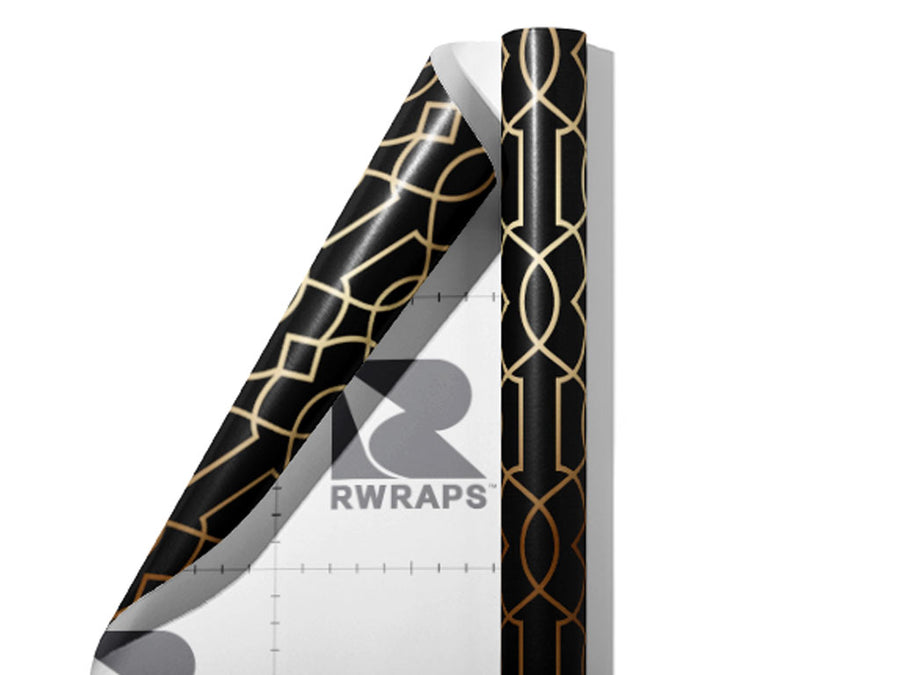 Elevator Cage Art Deco Wrap Film Sheets~Rwraps Series 914 Elevator Cage Art Deco Scrolled Sheet~3