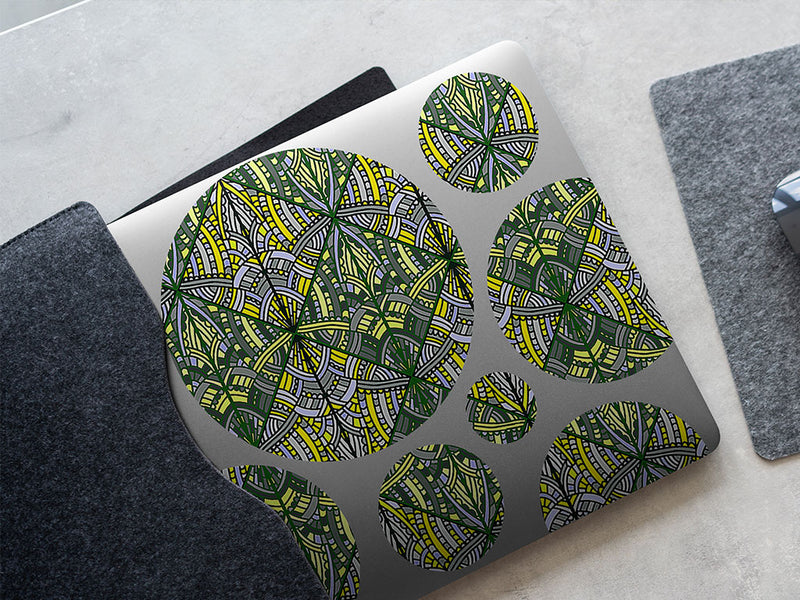 emerald city art deco DIY Laptop Stickers