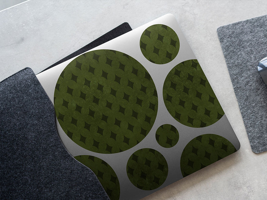 emerald diamonds gothic DIY Laptop Stickers