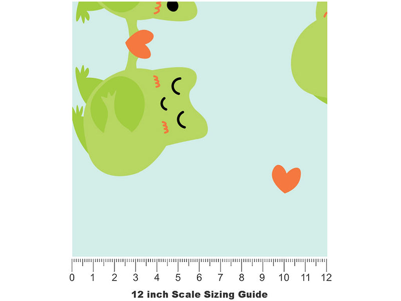 Emotional Ribbits Marine Life Vinyl Film Pattern Size 12 inch Scale~Rwraps Emotional Ribbits Marine Life Sizing Chart~2