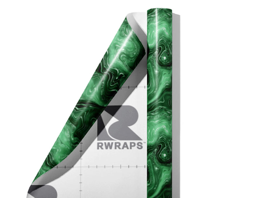 Enchanting Esmeralda Gemstone Wrap Film Sheets~Rwraps Series 914 Enchanting Esmeralda Gemstone Scrolled Sheet~3