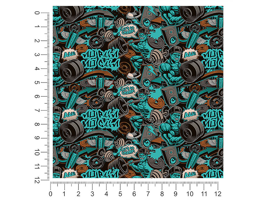 end to end graffiti 1ft x 1ft Craft Sheets