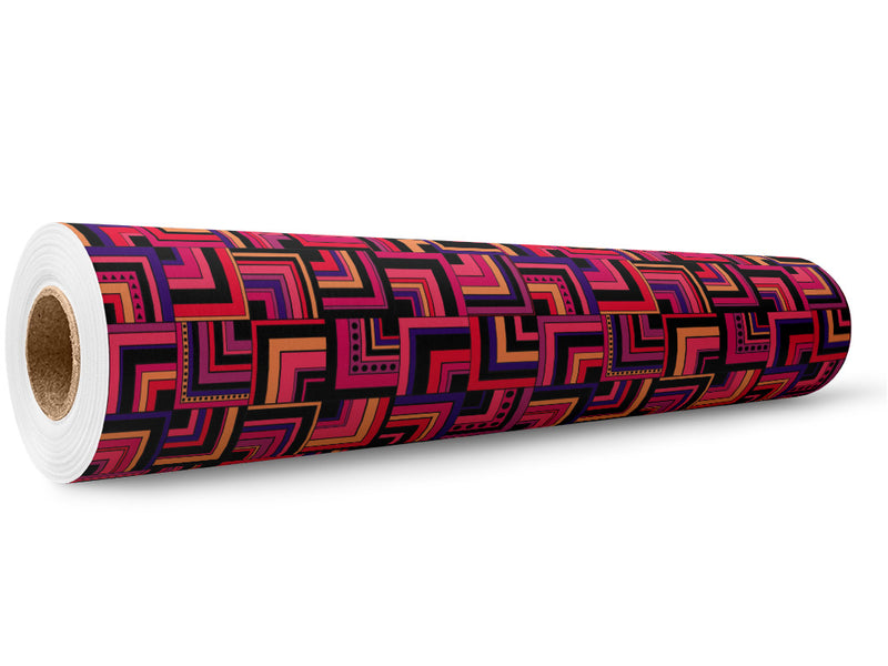Endless Agitation Art Deco Wrap Film Wholesale Roll~Rwraps Series 914 Digitally Printed Vinyl Roll~5