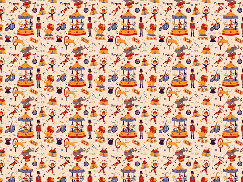 Endless Joy Circus Vinyl Wrap Pattern~Rwraps Series 914 Digitally Printed Vinyl Wrap~0