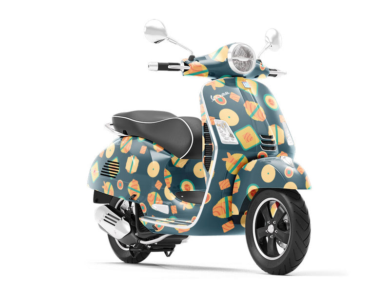 Enough Unagi Food Vespa Scooter Wrap Film