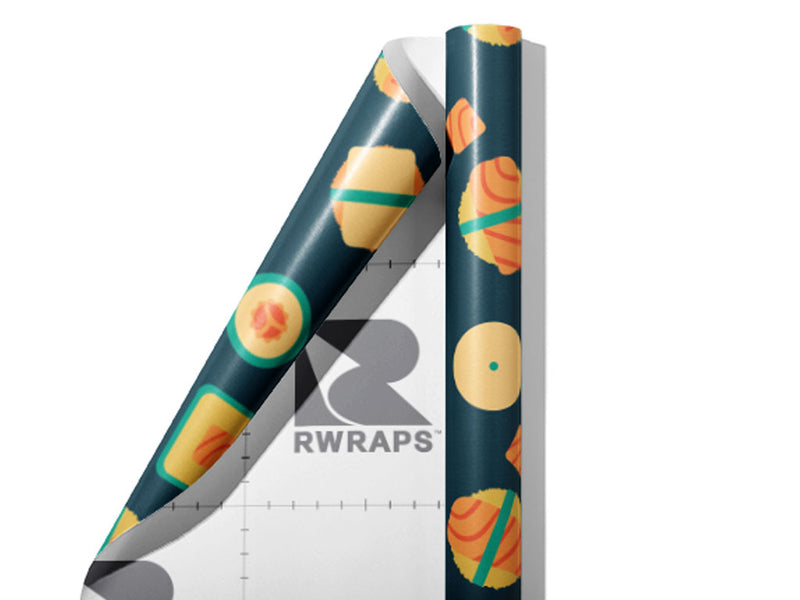 Enough Unagi Food Wrap Film Sheets~Rwraps Series 914 Enough Unagi Food Scrolled Sheet~3