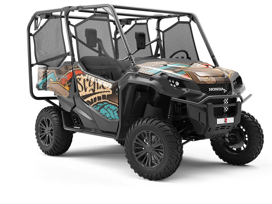 Entrance Music Graffiti Utility Vehicle Vinyl Wrap