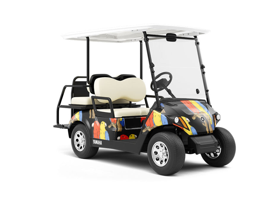 Epimenides Paradox Birds Wrapped Golf Cart