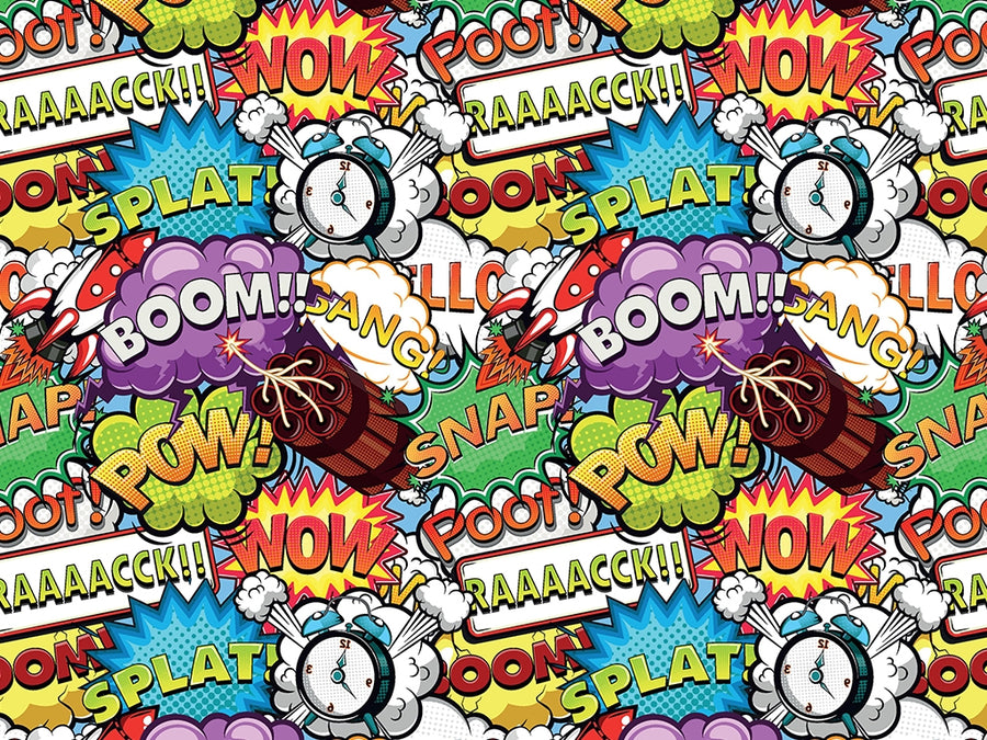 Espionage Comic Sticker Bomb Vinyl Wrap Pattern~Rwraps Series 914 Digitally Printed Vinyl Wrap~0