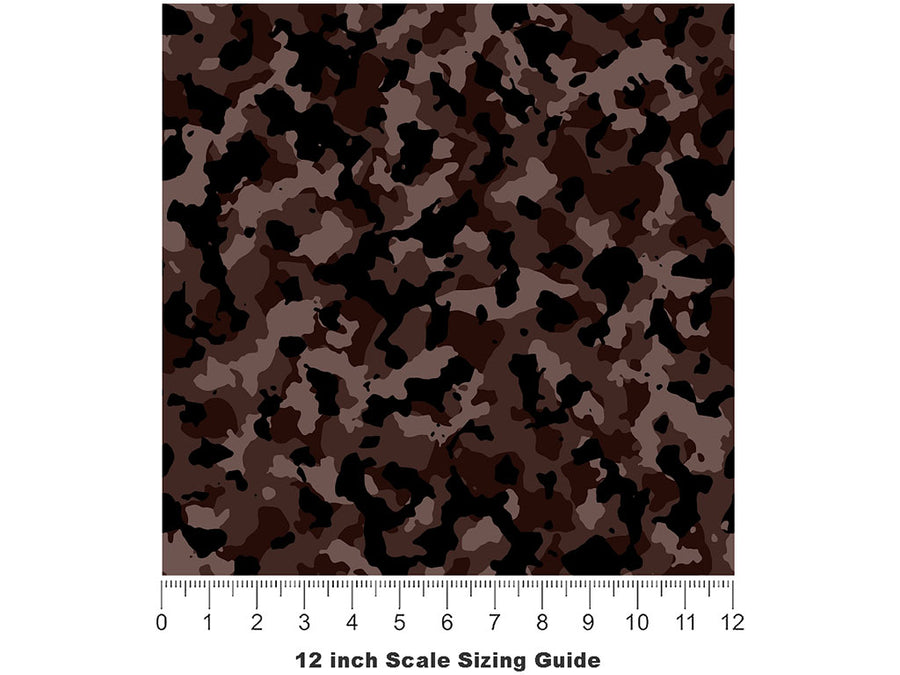 Espresso Flecktarn Camouflage Vinyl Film Pattern Size 12 inch Scale~Rwraps Espresso Flecktarn Camouflage Sizing Chart~3