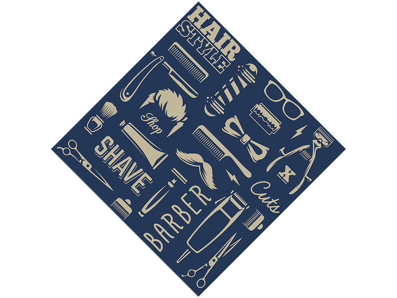 Evening Shadow Barber Vinyl Wrap Pattern