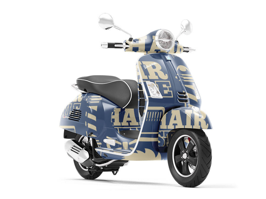 Evening Shadow Barber Vespa Scooter Wrap Film