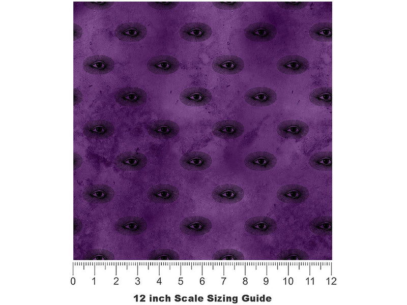 Evil Eye Witch Vinyl Film Pattern Size 12 inch Scale~Rwraps Evil Eye Witch Sizing Chart~2