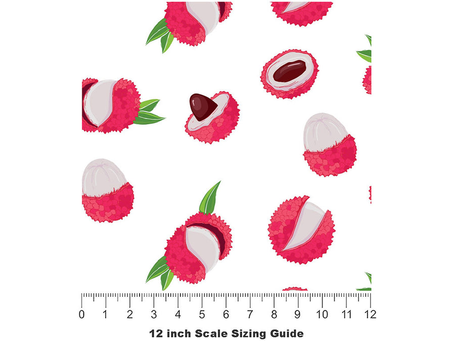 Exalting Emperor Fruit Vinyl Film Pattern Size 12 inch Scale~Rwraps Exalting Emperor Fruit Sizing Chart~2