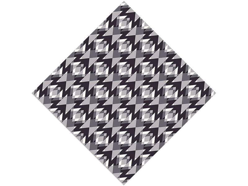 Expanding Outward Mosaic Vinyl Wrap Pattern