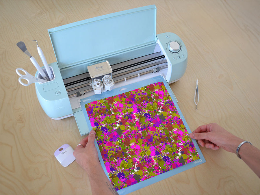 experiment gone wrong paint splatter Cricut Compatible Vinyl
