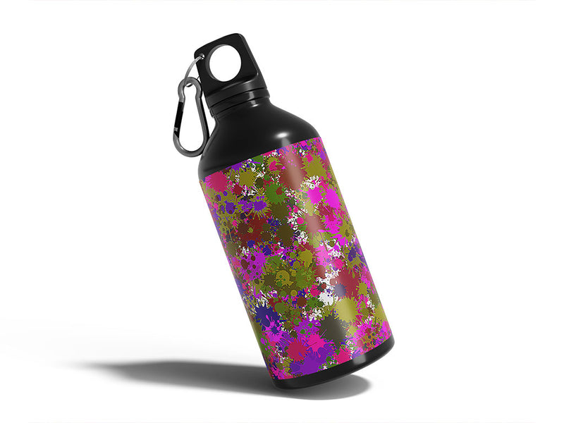 experiment gone wrong paint splatter Water Bottle DIY Stickers