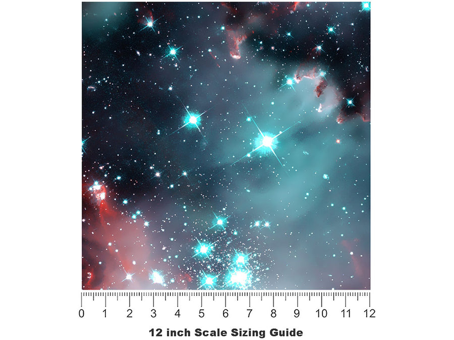 Explosive Dynamite Science Fiction Vinyl Film Pattern Size 12 inch Scale~Rwraps Explosive Dynamite Science Fiction Sizing Chart~2
