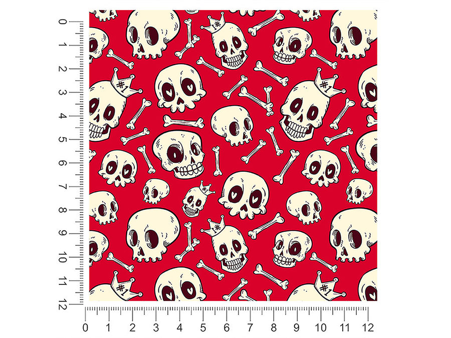 expressive ghouls skull and bones 1ft x 1ft Craft Sheets