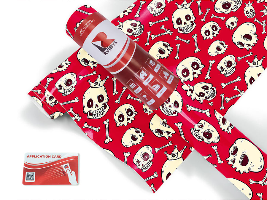 expressive ghouls skull and bones Craft Vinyl Roll