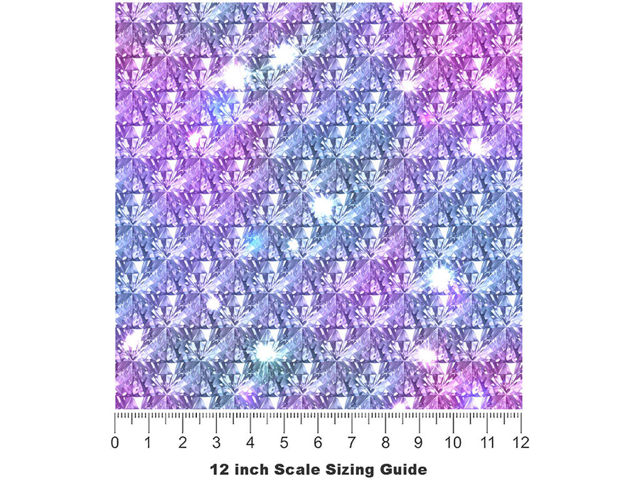 Exquisite Sparkles Gemstone Vinyl Film Pattern Size 12 inch Scale~Rwraps Exquisite Sparkles Gemstone Sizing Chart~2