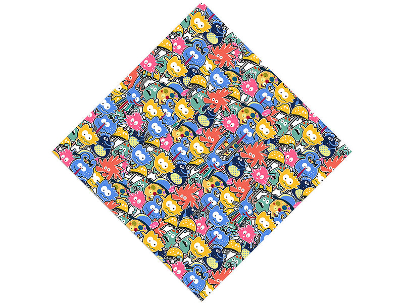 Extraterrestrial Parade Sticker Bomb Vinyl Wrap Pattern