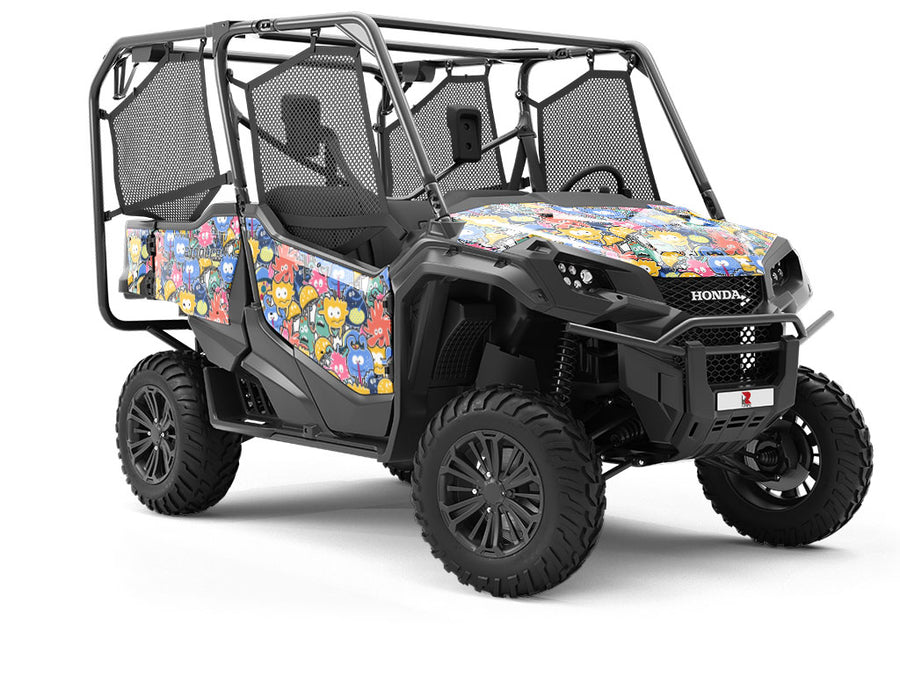 Extraterrestrial Parade Sticker Bomb Utility Vehicle Vinyl Wrap